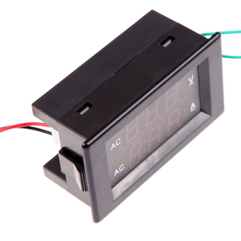 AC 100-300V/200A Digital LCD Volt Ampere Amp Meter Voltmeter Dual Panel Guage