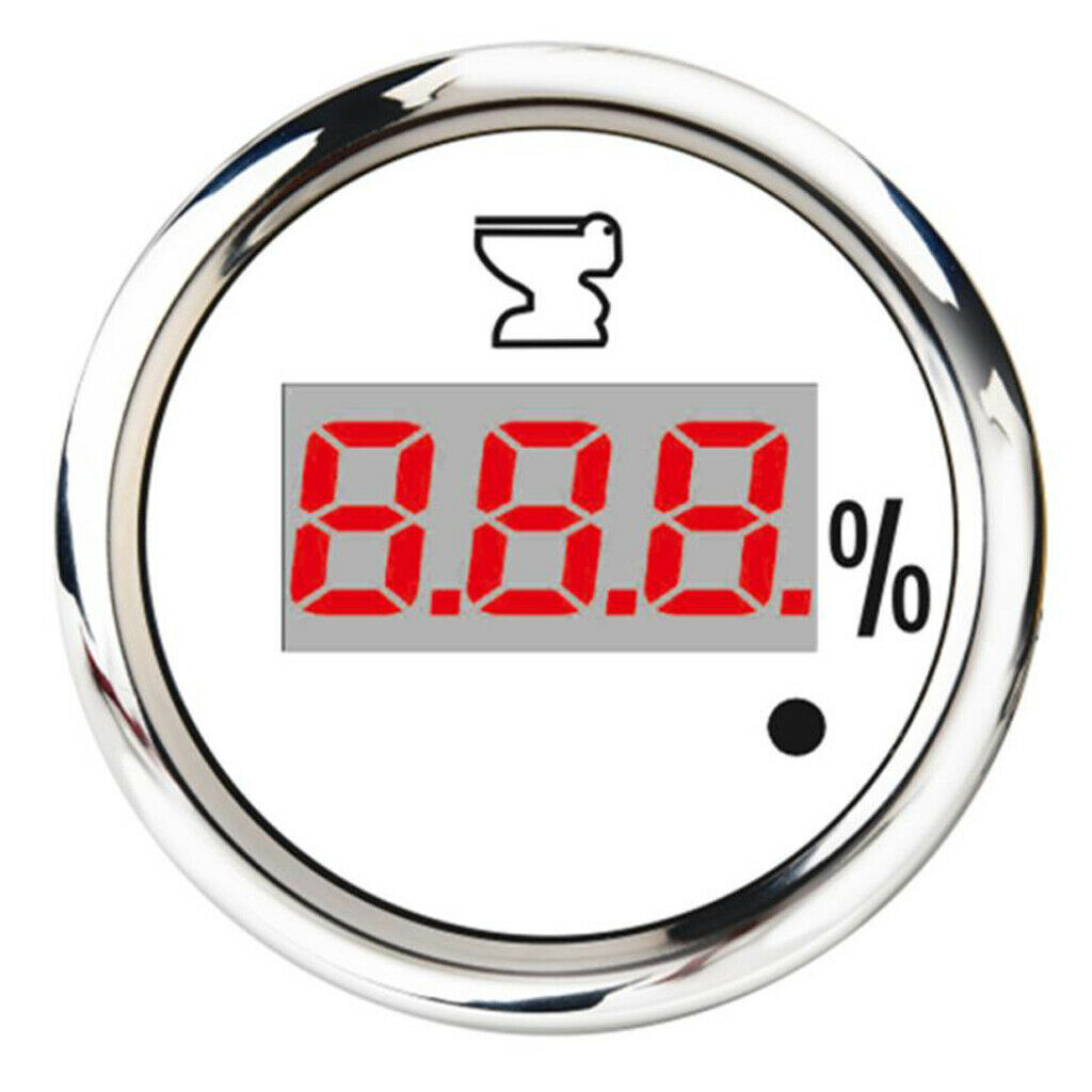 Yacht Ship Parts Marine Instrument Digital Display Sewage Meter-52mm