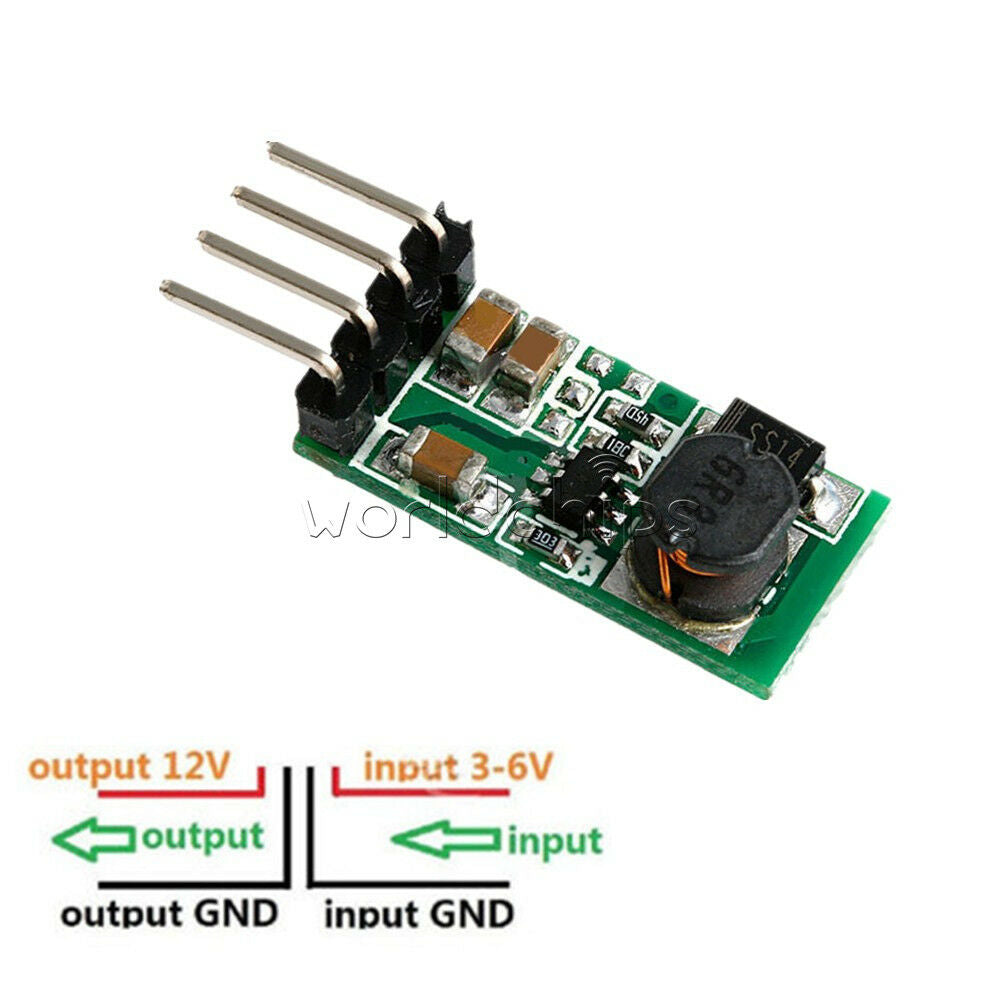 Voltage Regulator Converter DC 3.3V 3.7V 5V 6V to 12V Step-up Power Supply Boost