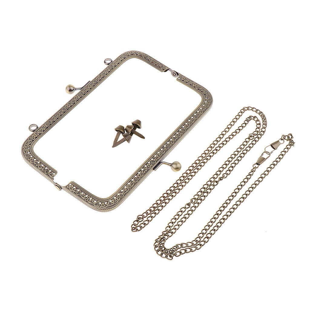 Purse Making Kit with Purse Frame & Chain DIY Shoulder Bag for Girls ZF018