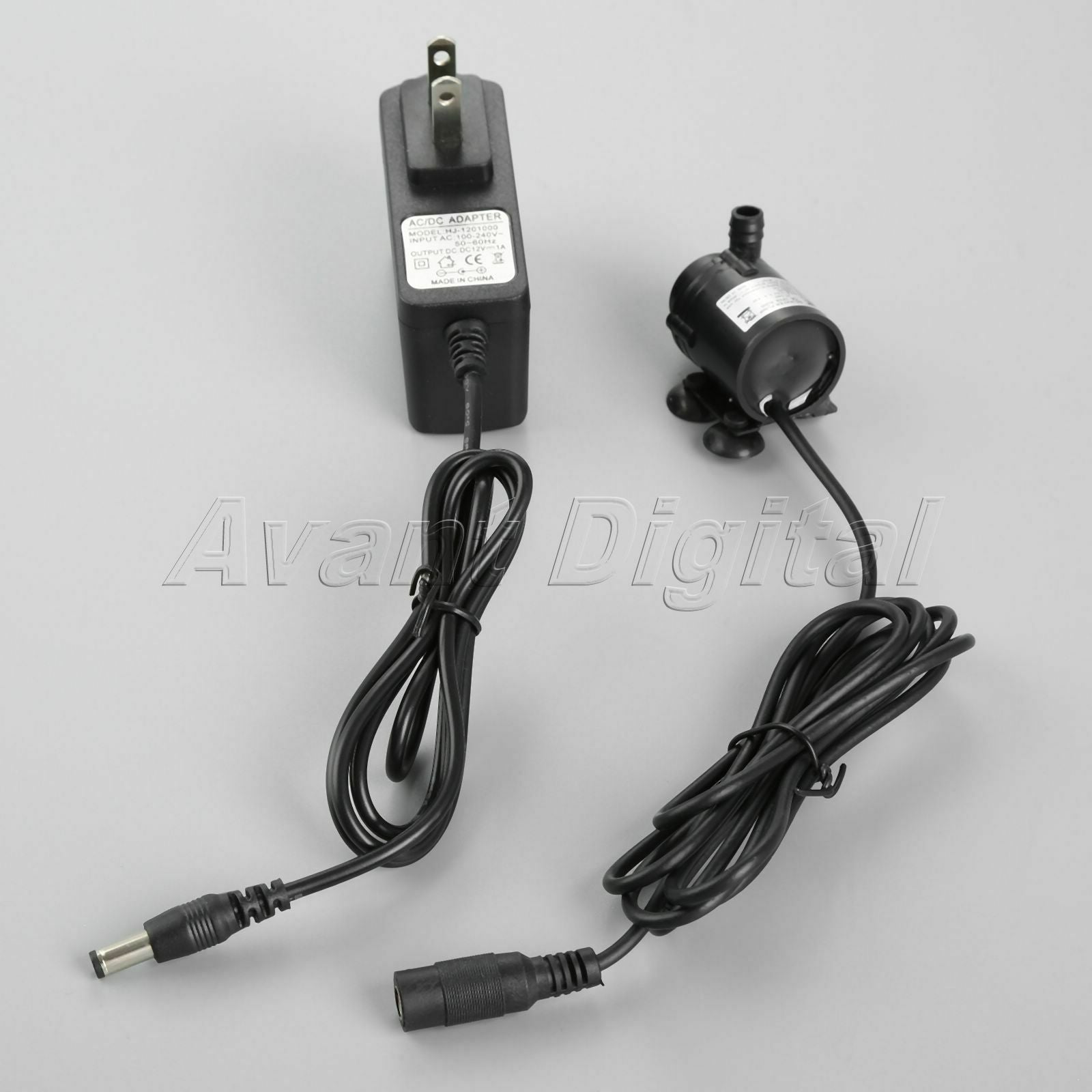 1pc 6V-12V DC Pump Brushless Amphibious Fountain Water Pump & 12V 1A Transformer