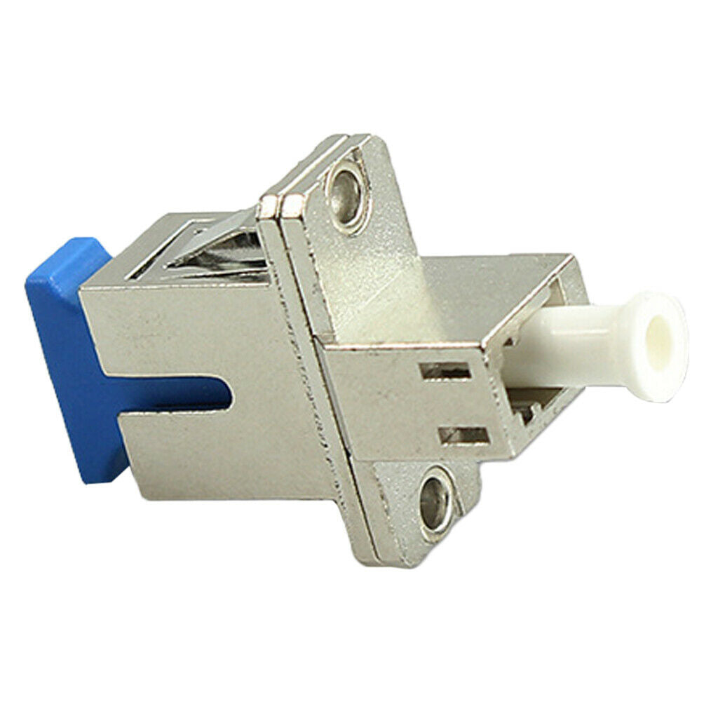 2x SC To LC Fiber Optic Adapters, Metal Housing SC-LC Coupler Convertor