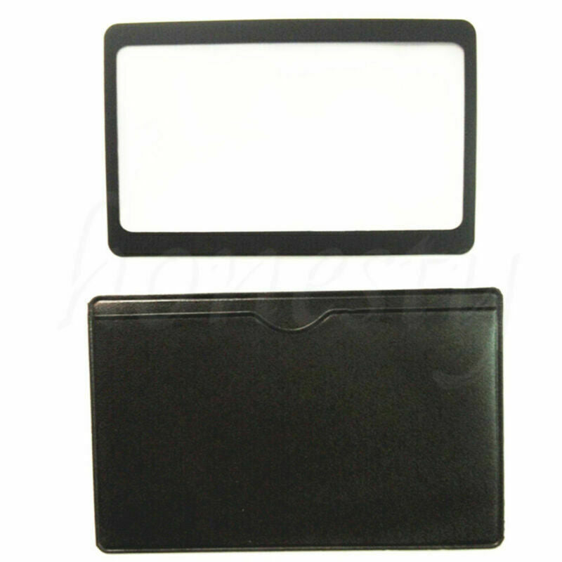5pcs Reading Credit Card Pocket Magnifier Magnifying Tool Wallet Clip Loupe Lens