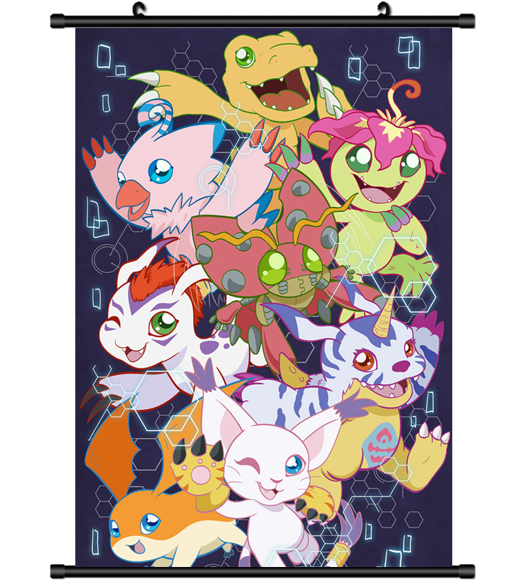 4413 Digimon Adventure manga anime Home Decor Poster Wall Scroll