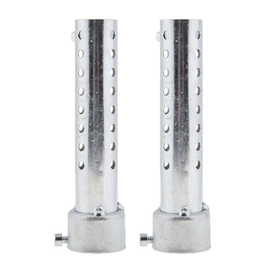 2pcs Motorcycle Muffler Insert Baffle Can Silencer Stainless Steel 35mm