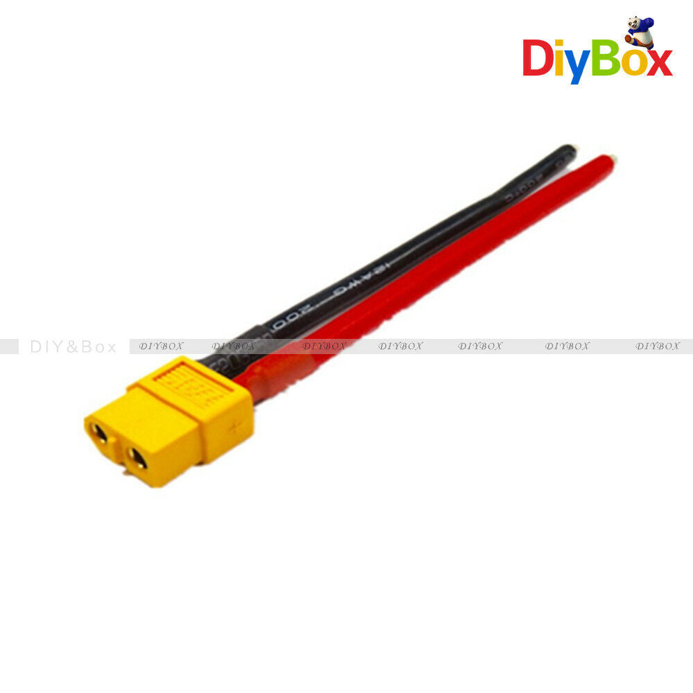 14AWG XT60 Female Connector W/ Housing Silicon Wire Cable  10CM / 100mm