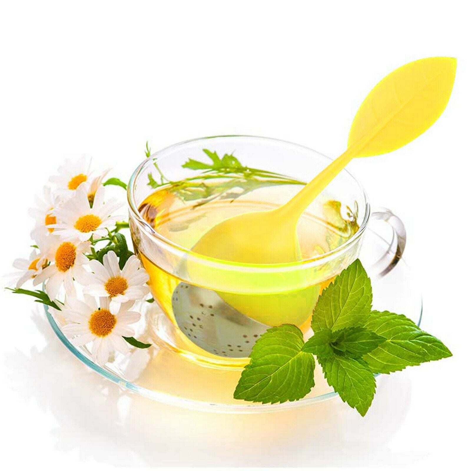 Tea Strainer Loose Tea Steeper Tea Infuser Balls Tea Strainers Yellow