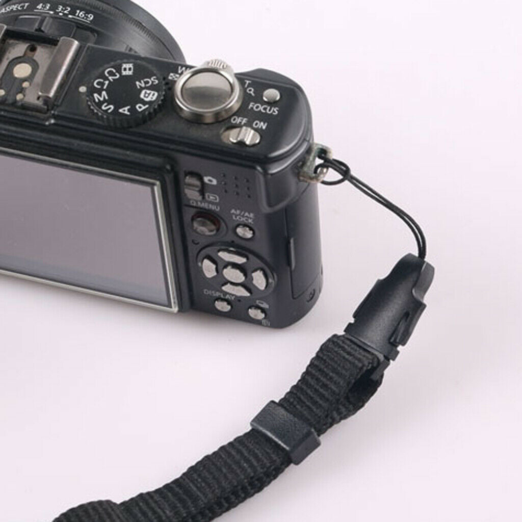 8Pieces Black Quick Release Buckle Kit Neck Strap Camera Eyelet Sling Belt