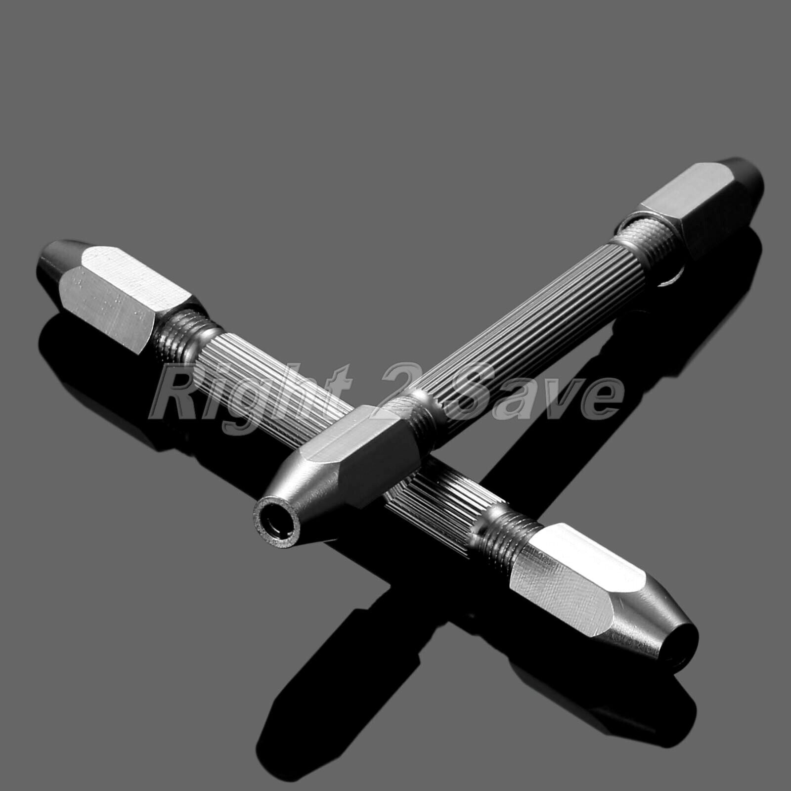 Double Head Chuck Pin Vice Handle Hand Drill Hobby Tools For Wood NO Drill Bit