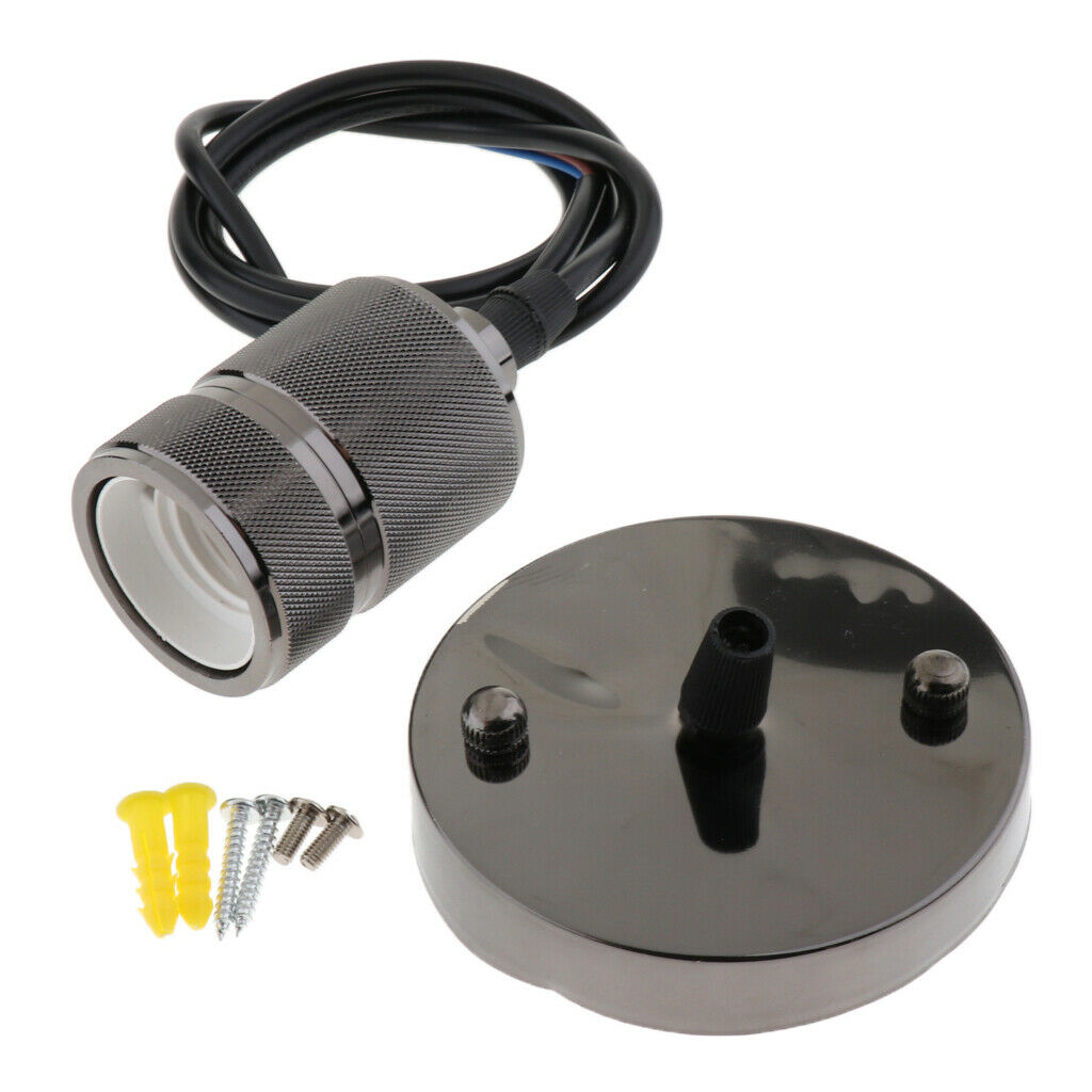 E27 Lamp Socket Light Fixture Replacement Industrial Style 110-240V 60 Watt 06