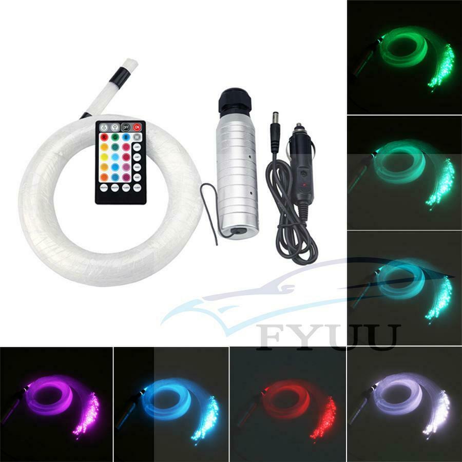 12V DIY Car Headliner Roof Ceiling Lights Audio 100x Fiber Optic Star Light kit