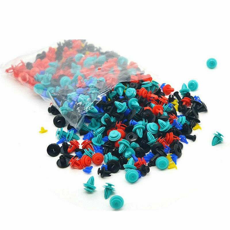 510PCS 8 Kinds Auto Door Bumper Fenders Fastener Retainer Rivet Push Pin Clip