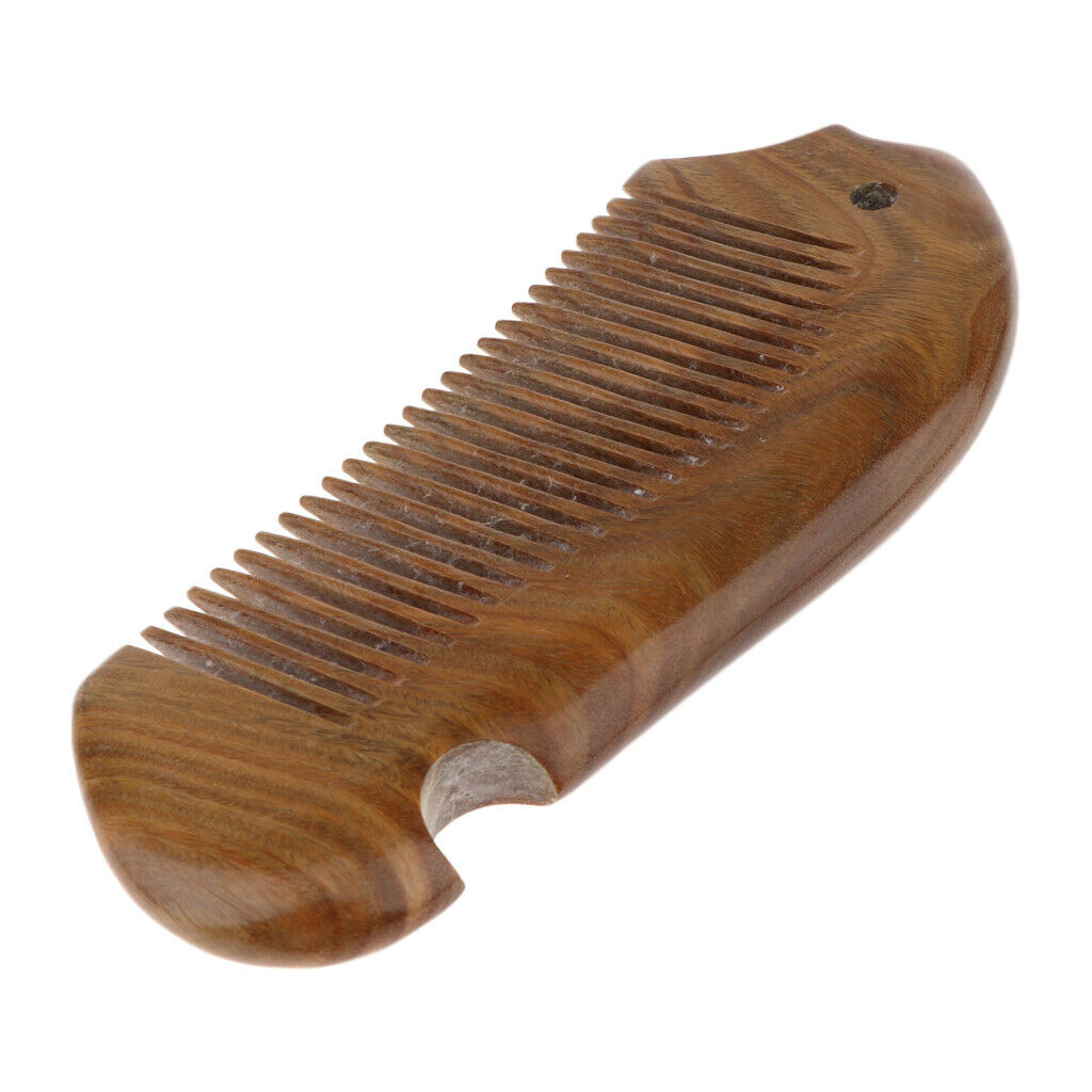 Handmade Small Sandalwood Comb With Fine Tooth Scalp Massage For Men Women