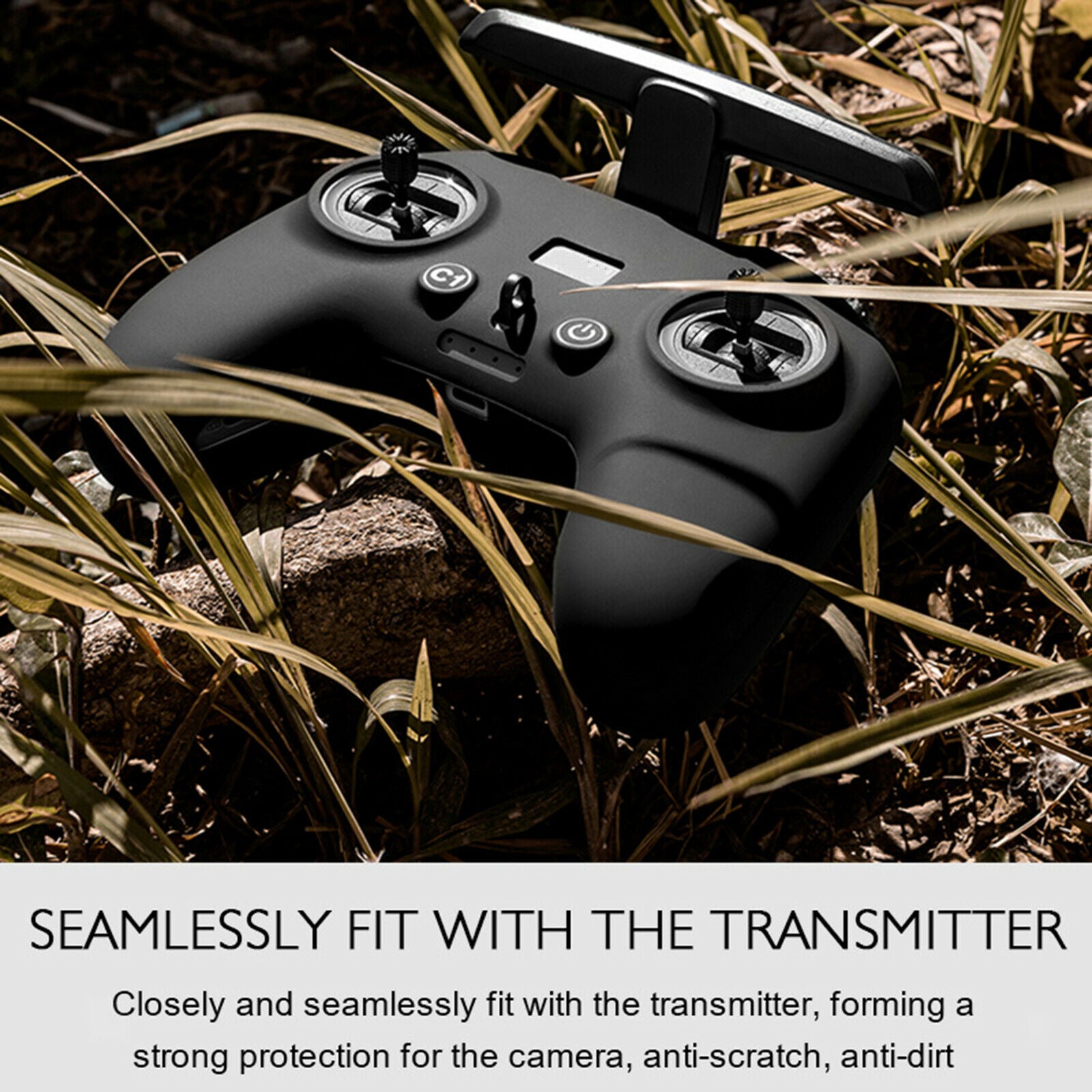 Silicone Protective Cover Sleeve Anti-Drop for DJI FPV Drone Accessory Black