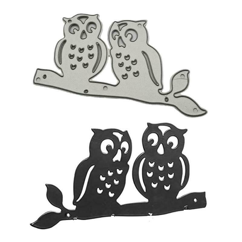 Owls Metal Cutting Dies Stencils DIY Scrapbooking Album Paper Card Making
