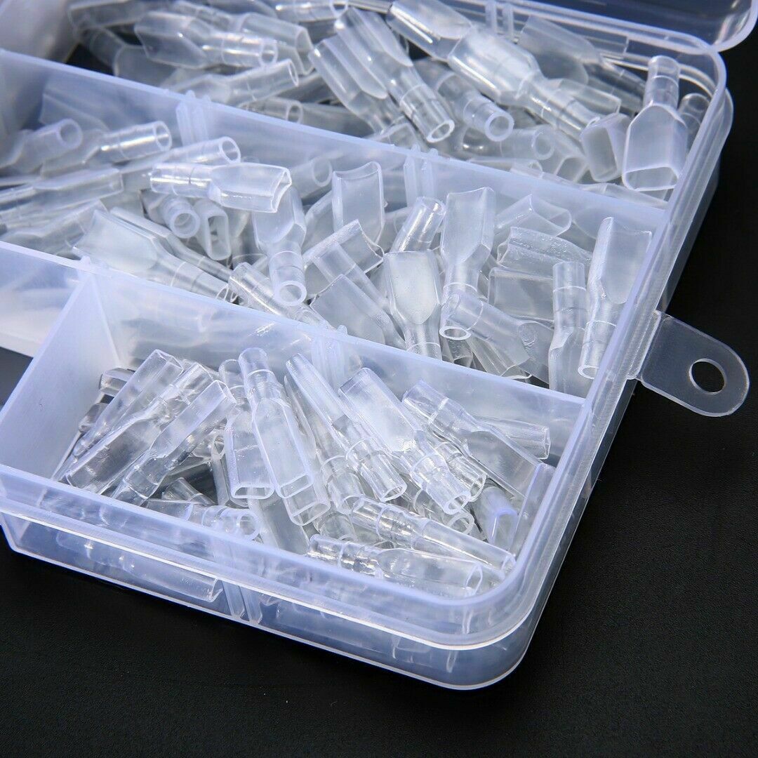 270pcs 2.8mm 4.8mm 6.3mm Male+Female Spade Crimp Terminal Connector Kit Auto Car