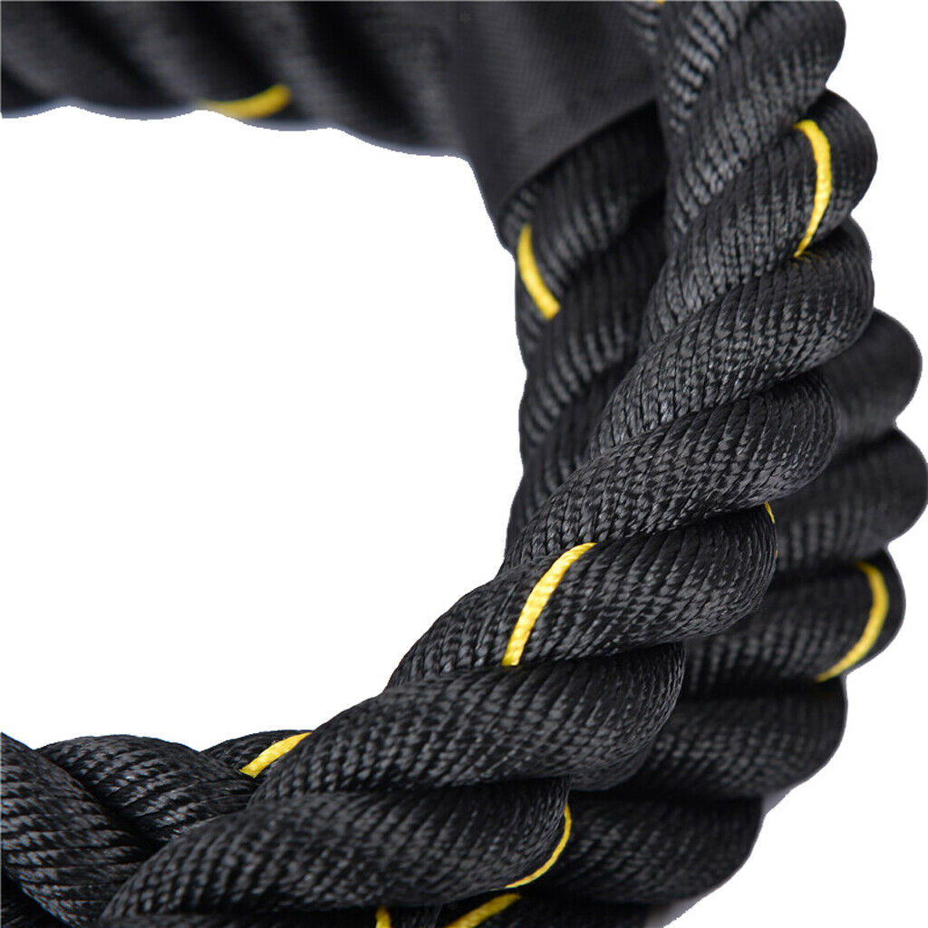Heavy Battle Rope for Men 9ft Weighted Battling Sport Gym Power Training Workout