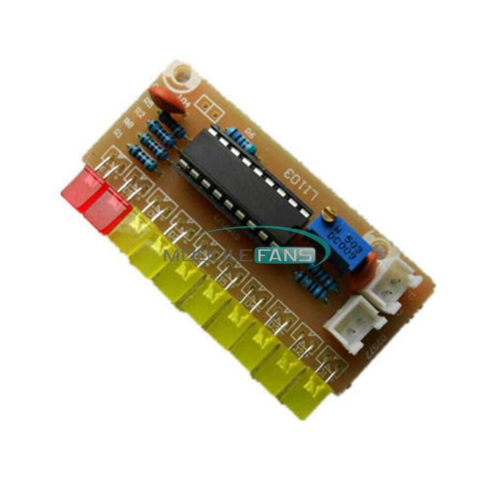 10 Audio Level Indicator LM3915 DIY Kit Electronic Audio Indicator Kit