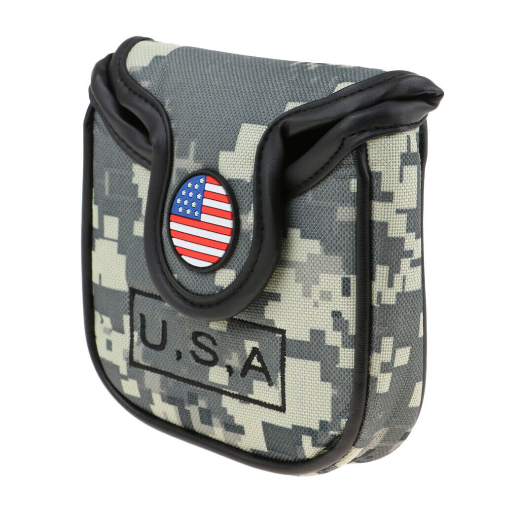 Magnetic Closure Golf Square Putter Head Protect Cover Sleeve Headcover