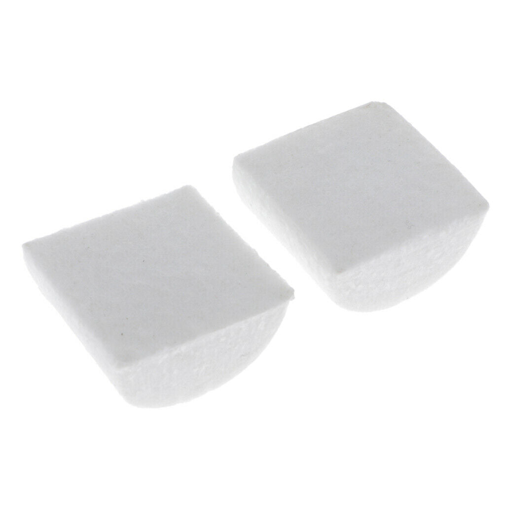Set of 2 Wool Felt Dampening Pad Dampers Drums Beater Heads Instrument