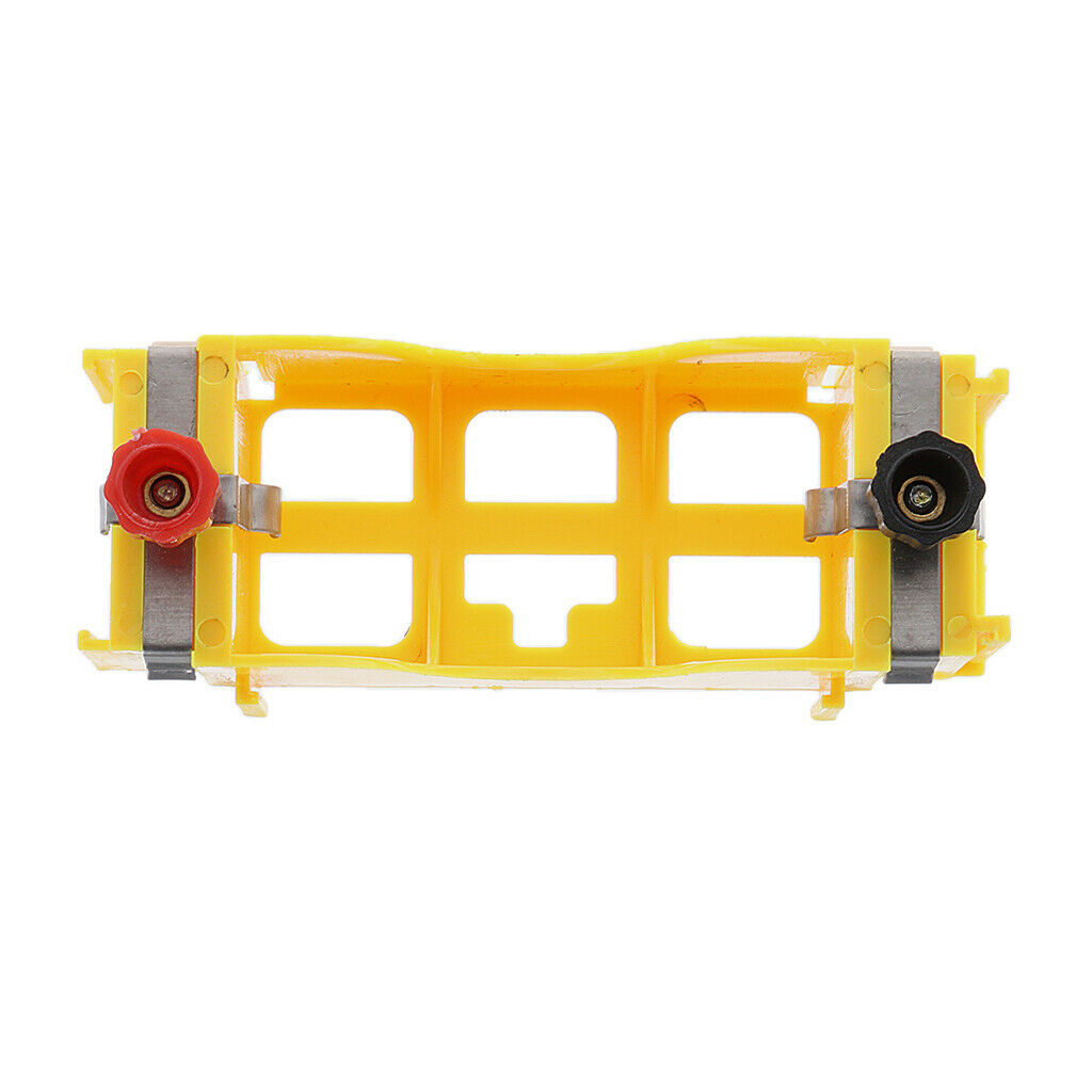 Yellow Plastic Battery Holder Cell 1 Size D Case Box for Physical Teaching