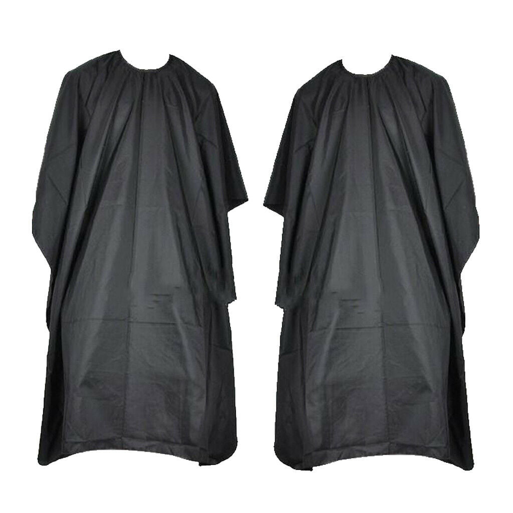 2Pcs Professional Salon Hair Cut Barbers Cape Gown Cloth for Home Use Salon
