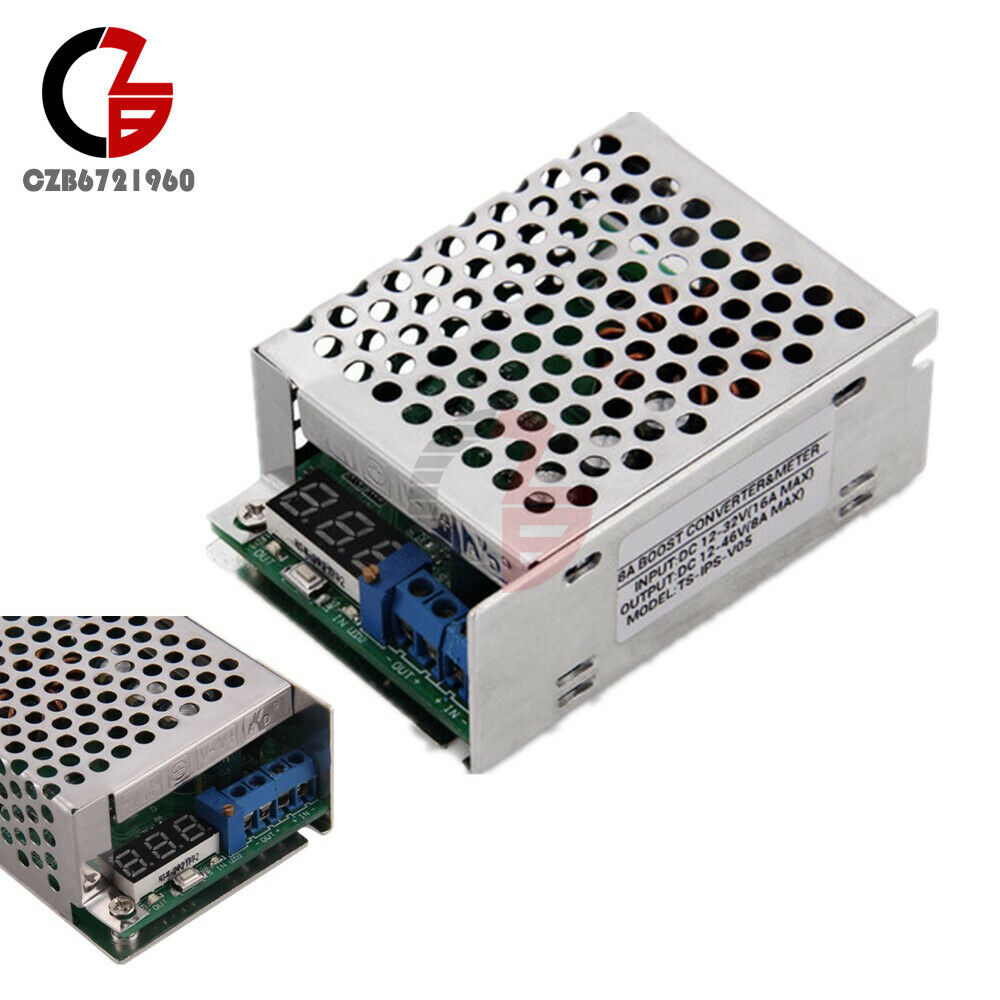 150W Boost Converter DC-DC 12-32V to 12-46V Max 8A Step Up Charger Power Module