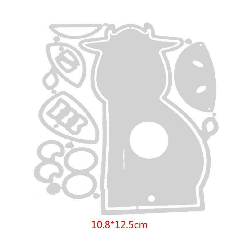 Big Eyes Little Cow Lollipop Box Carbon Steel Cutting Dies DIY Scrapbooking