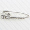 Crystal Large Safety Pin Brooch Cherry Shape Scarf Coat Gown Clip Collar Pin