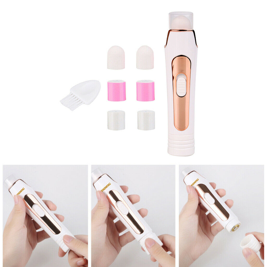 Electric Nail Drill Machine Kit Nail Art Pen Pedicure Nail Files White