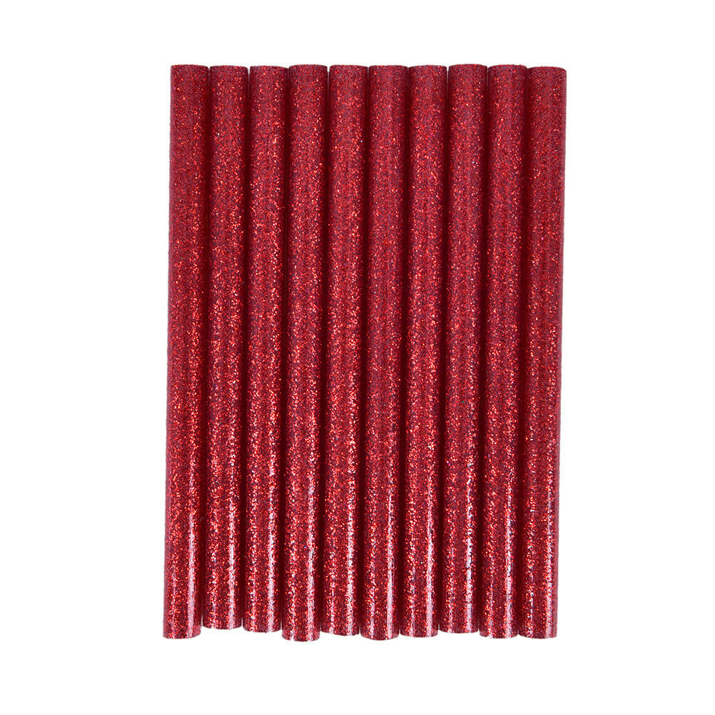 10* Glitter Hot Melt Glue Sticks For Electric Heating ToolDIY Art Craft100.l8