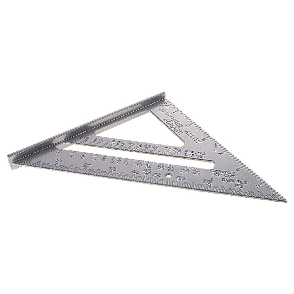 Stainless Steel DIY Metric Triangle Ruler 90 Degree Square Thick Triangular