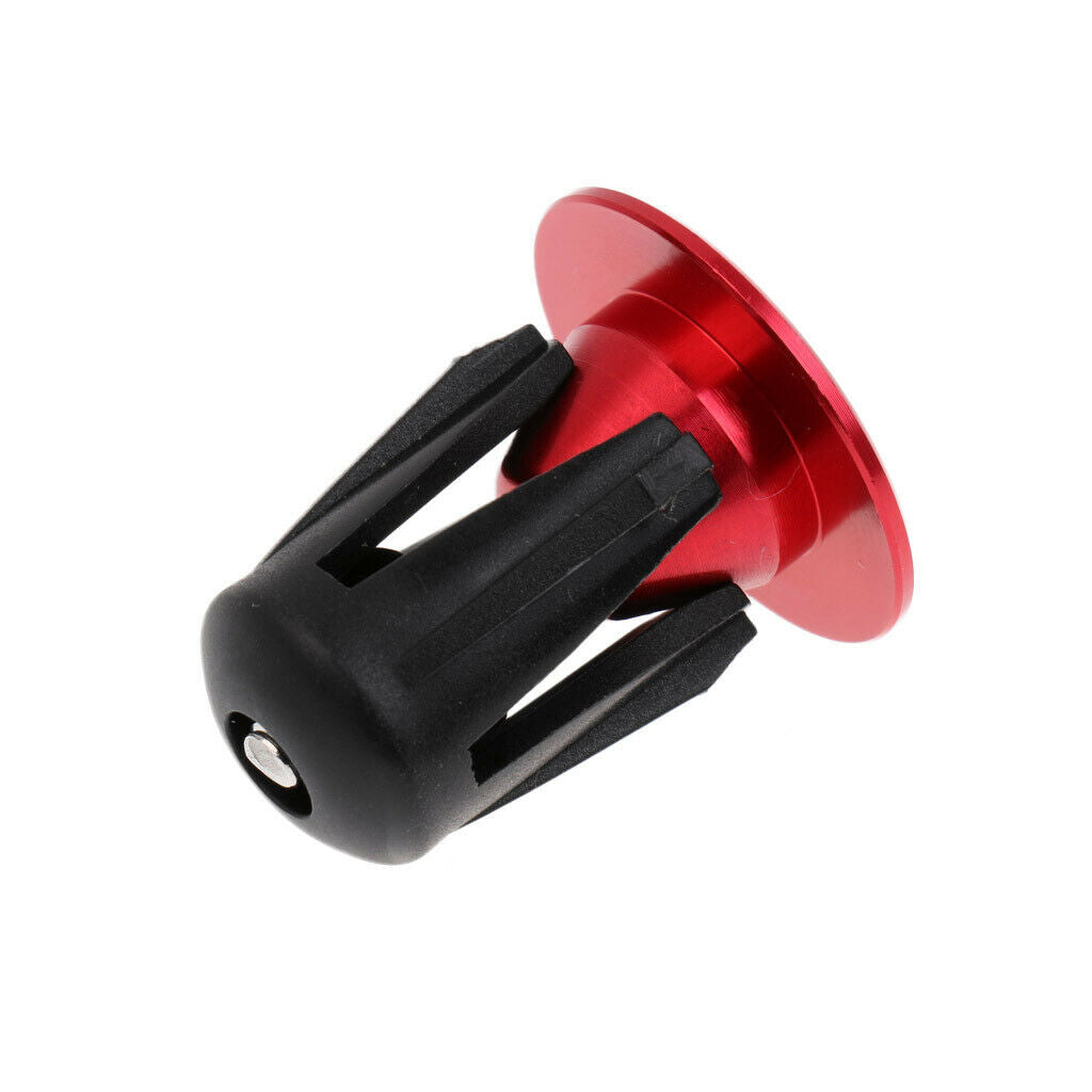 2 Pairs Handlebar End Plugs Caps Stoppers - Aluminum Alloy -MTB Bike Bicycle