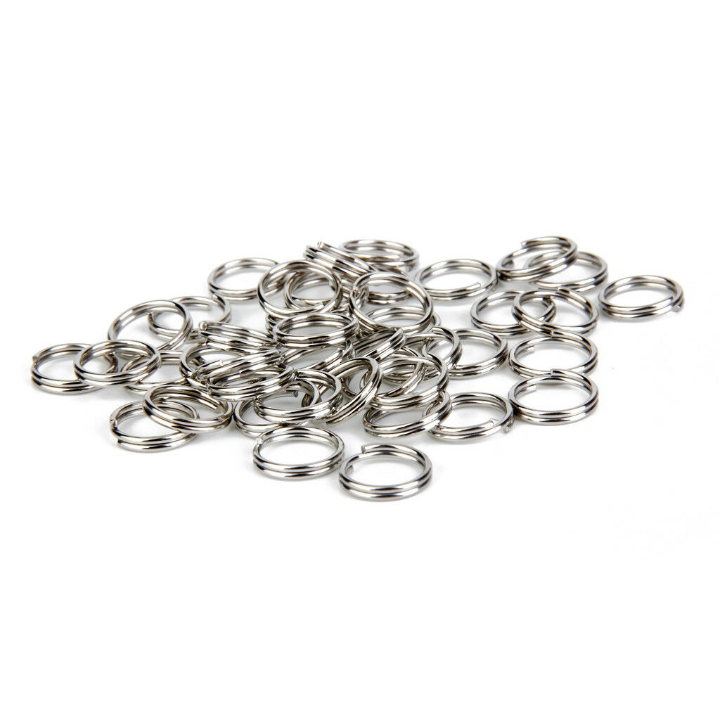 100pcs/Lot Metal Loop  Key Rings Clasp Connecters DIY 1.2 x 12mm