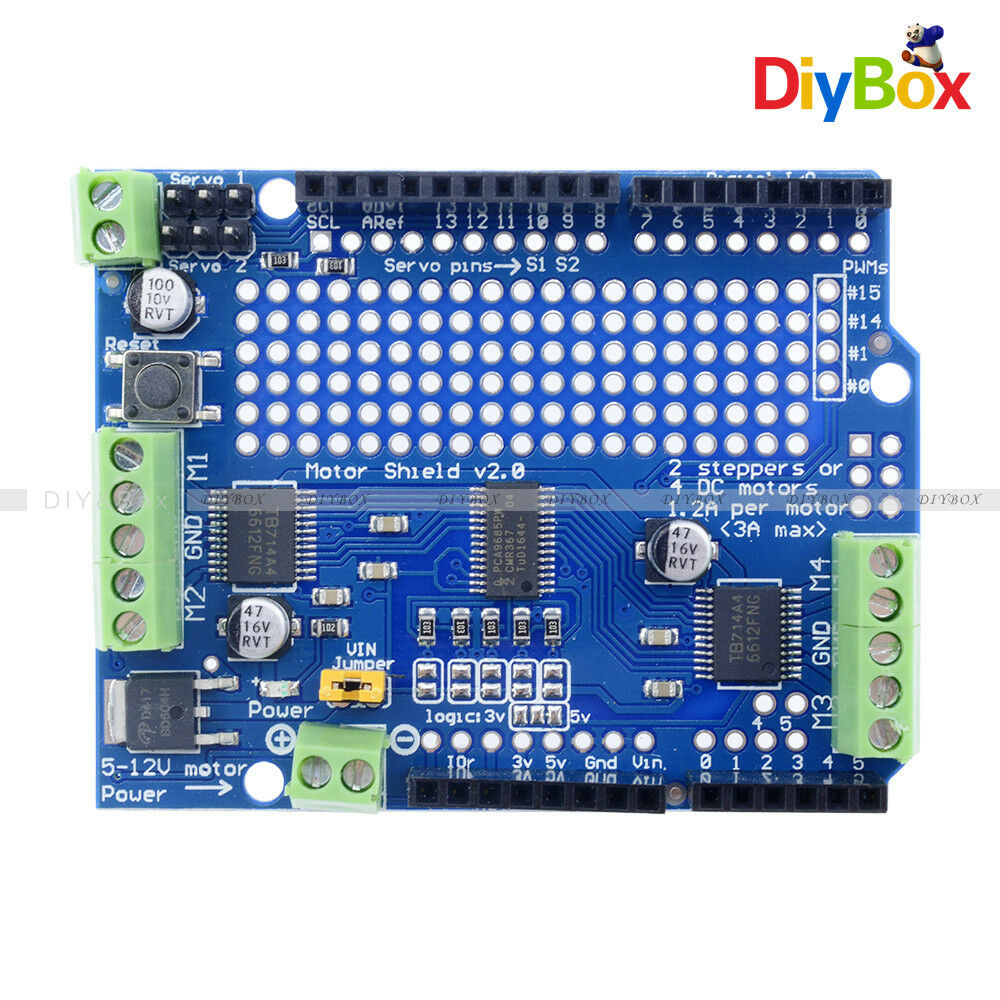 TB6612 Stepper Motor PCA9685 Servo Driver Shield V2 For Arduino Robot PWM I2C