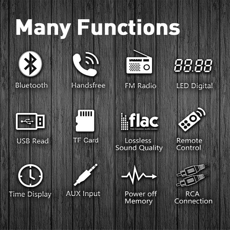 12V Single Din Universal Car Bluetooth MP3 Player Radio Audio U Disk SD TF Card