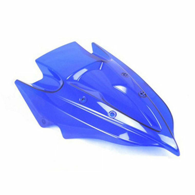 Blue Double Bubble Windshield Windscreen for Kawasaki Z250 Z300 ER300 2013-2016
