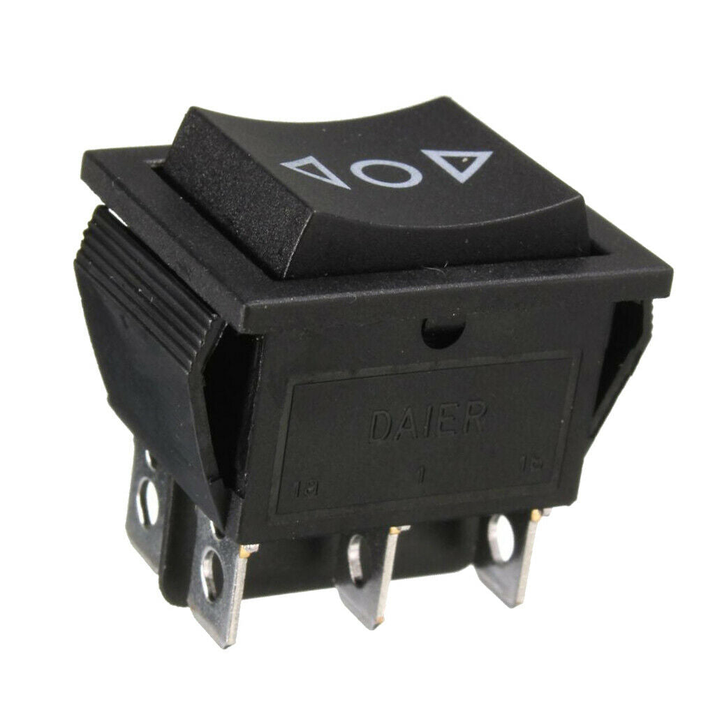 6-Pin Sunroof Locks Rocker Momentary Switch DPDT On/Off/On 12V