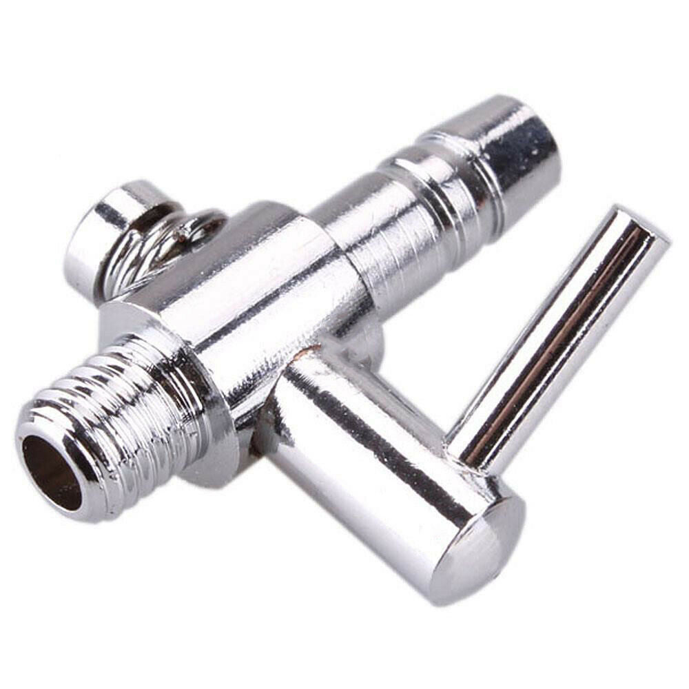 2x Thread Stainless Steel Aquarium Air Flow Distributor Lever Control Valves