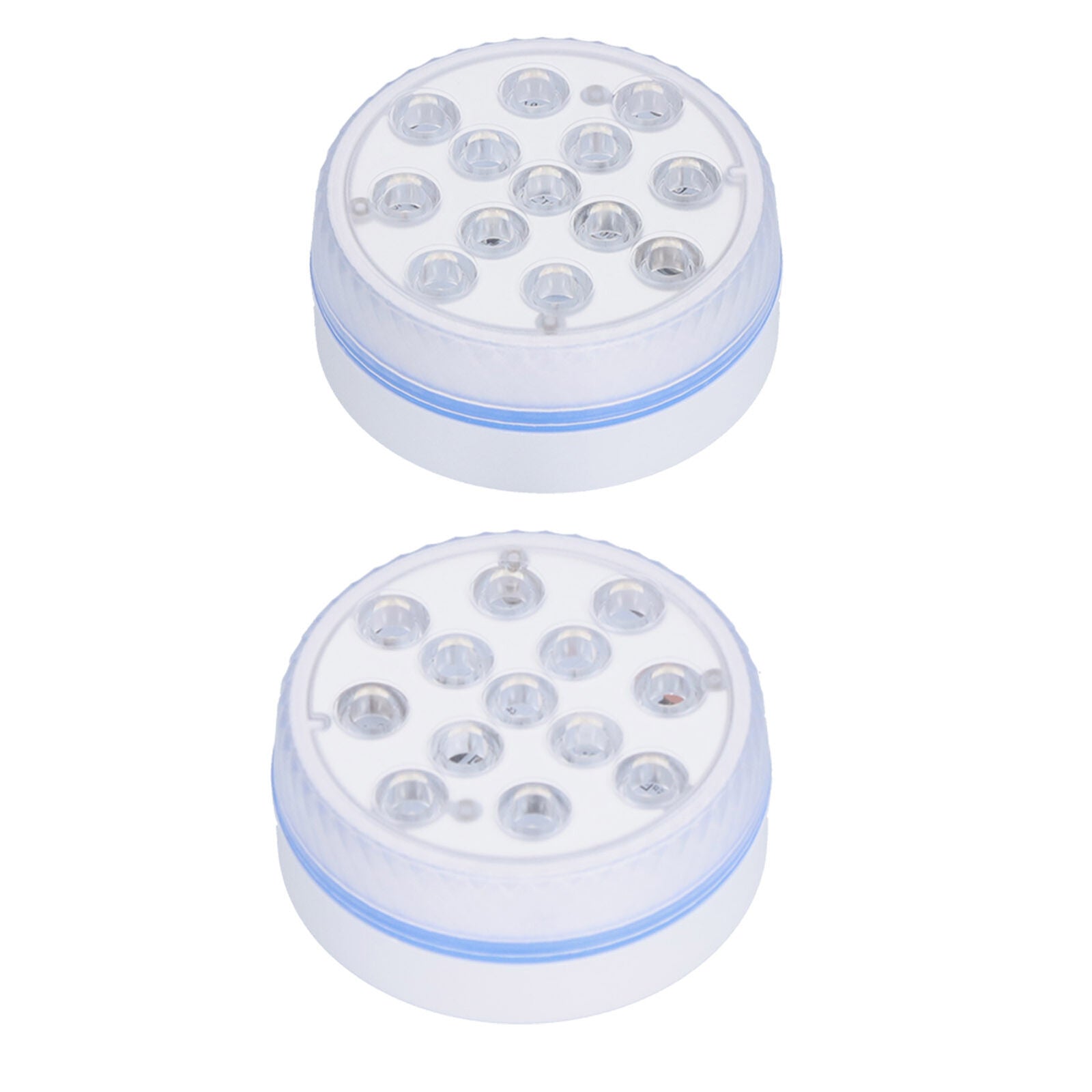 2Pcs 13LED Diving Light Magnet Suction Cup Remote Control RGB Aquarium Light XX