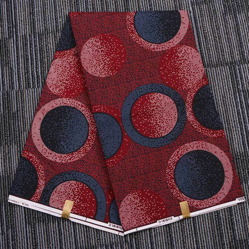 Polyester Geometric Wax Printing Cloth Fabric DIY Sewing Clothes Handmade Supply