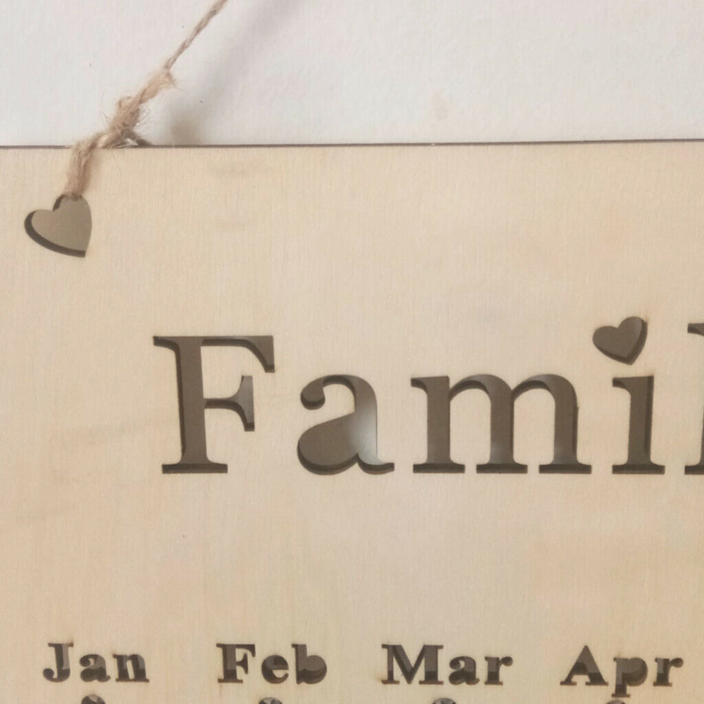 Family Birthday Board DIY Birthday Reminder Calendar with 50pcs Round Discs