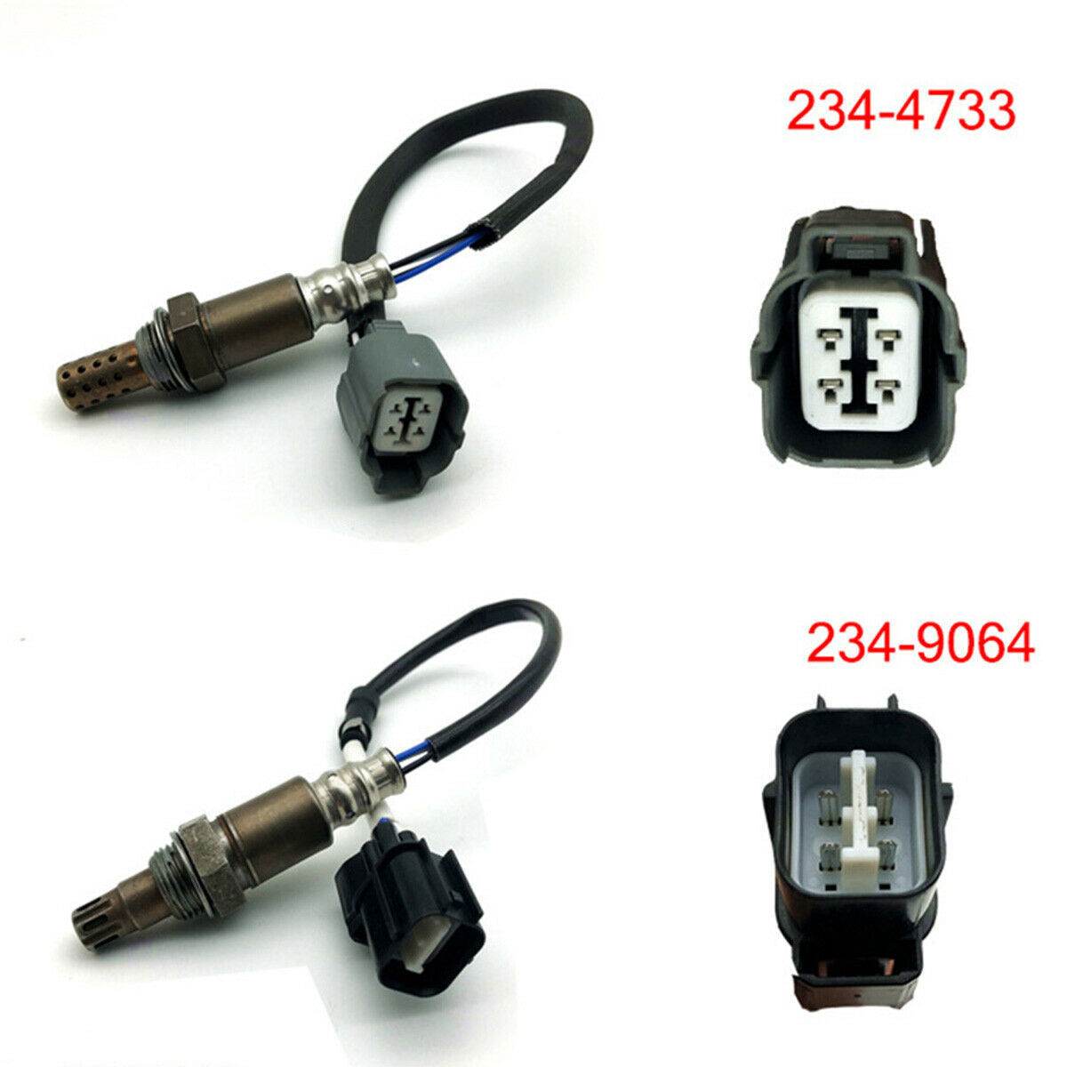 2× Up/Downstream Oxygen Sensor 4 Wire Configuration Direct Plug-In Replacement