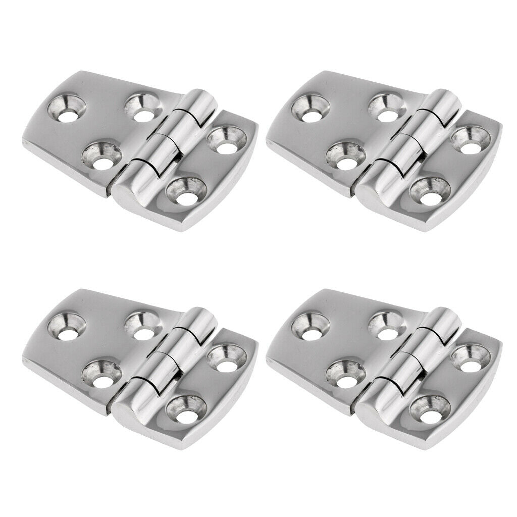 4x Marine Grade Stainless Steel Short Side Door Hinge for Boats Caravan RV
