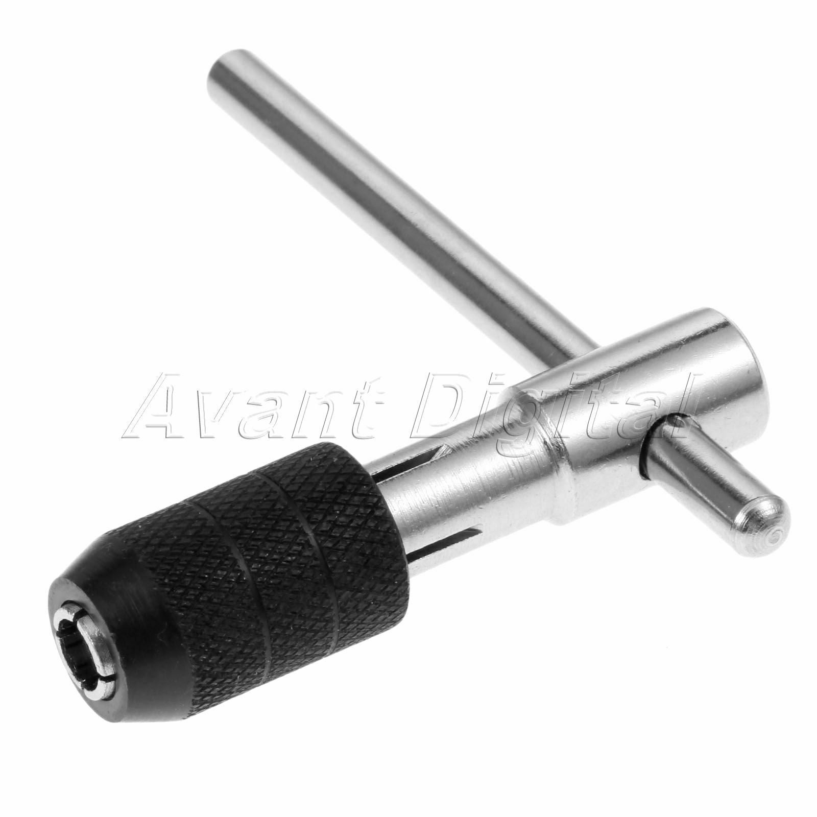 Stainless Steel Screw Tap Drill Bit Wrench Woodworking Hand Tool M6-M12 T Handle