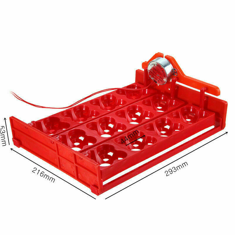 12 Chicken Eggs Turner For Automatic Quail Bird Duck Poultry Egg Incubator Tray