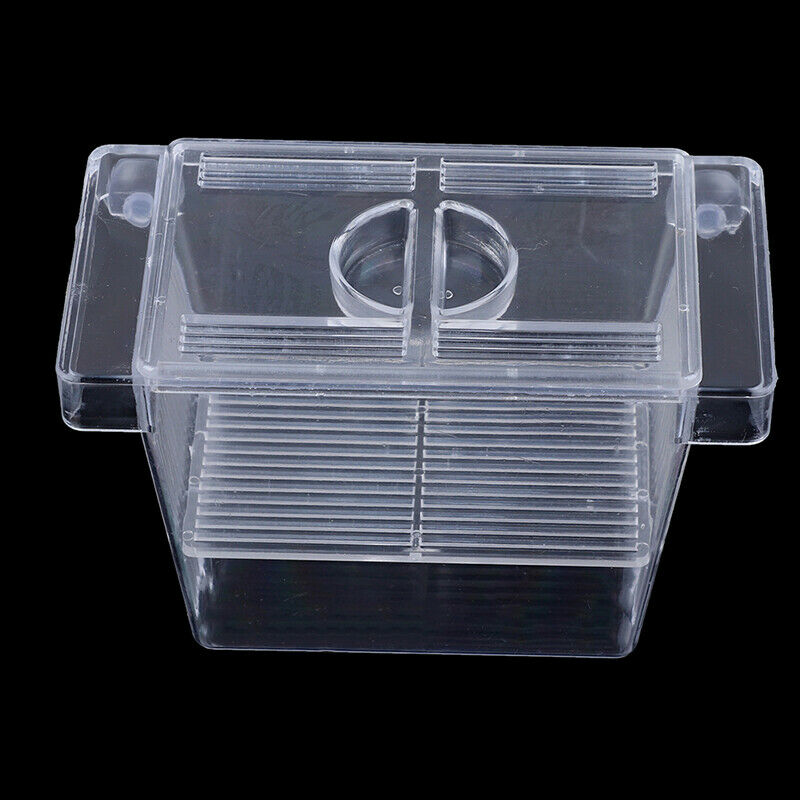 Aquarium Fish Tank Guppy Double Breeding Breeder Rearing Trap Box Hatcher.l8