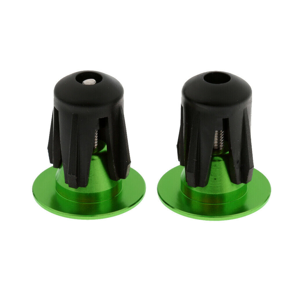 4 Pairs Bicycle Handlebar End Plugs, Alloy Bike Bar Grip End Caps Stoppers for