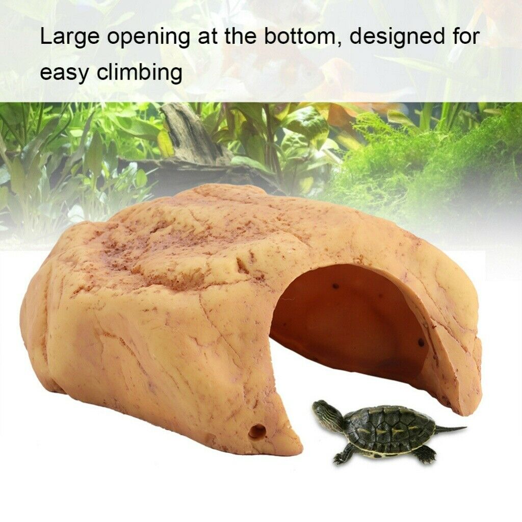 Turtle Reptile Hide Habitat Platform Basking Cave Water Aquatic Climb Ornament