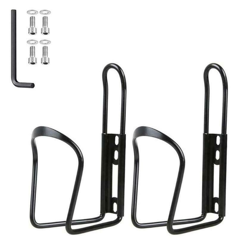 2 Packs Durable Water Bottle Cages, Basic MTB Bicycle for Outdoor Activities